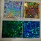 1 Yard Vinyl Broken Glass Hologram Fabric Color Card For Costumes And Dancewear